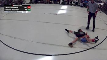 11 lbs Cons. Round 1 - Wyatt Schaefer, Hawks Wrestling Club (Lincoln) vs Wesley Meichtry, Pin For Win