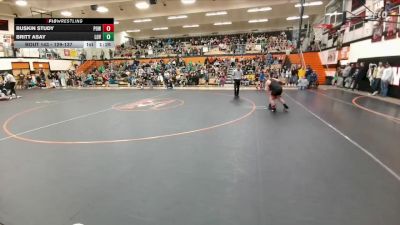 129-137 lbs Round 1 - Buskin Study, Powell Middle School vs Britt Asay, Lovell Middle School