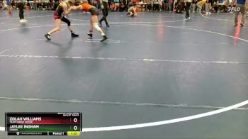 91 lbs Quarterfinal - Zolah Williams, Team Grind House vs Jaylee Ingham, Cobra