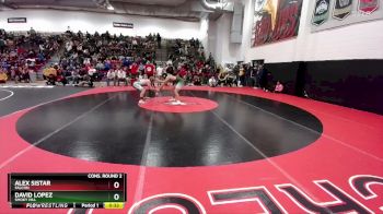 190 lbs Cons. Round 2 - Alex Sistar, Falcon vs David Lopez, Smoky Hill