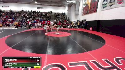 190 lbs Cons. Round 2 - Alex Sistar, Falcon vs David Lopez, Smoky Hill