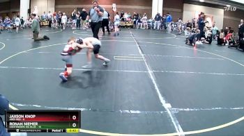 55 lbs Round 3 (8 Team) - Ronan Niemer, Contenders WA Blue vs Jaxson Knop, Ares Red