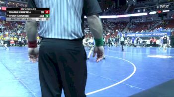 2A-175 lbs Champ. Round 2 - Charlie Campbell, Clarion-Goldfield-Dows vs Ayden Antonelli, Anamosa