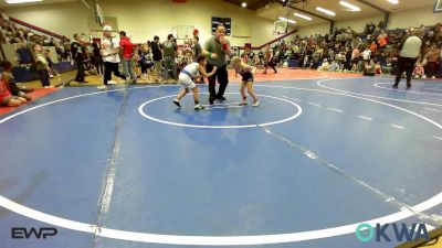 52 lbs Rr Rnd 1 - Aspen Shelton, Team Tulsa Wrestling Club vs Payton Macias, Berryhill Wrestling Club