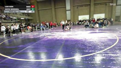 138 lbs Cons. Round 1 - Justin Mikessell, Liberty vs Liam Keen, Francis Howell Central