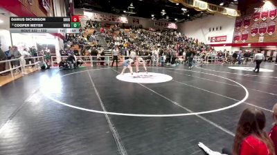 132 lbs Cons. Semi - Darius Dickinson, Douglas vs Cooper Meyer, Wheatland
