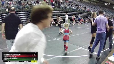 52 lbs Round 5 (6 Team) - Emma Madsen, Utah vs Brinley Johnson, North Dakota 2