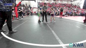 64 lbs Rr Rnd 4 - Blanie Backus, ArkCity Takedown vs Jaxson Kimball, Wichita Blue Knights