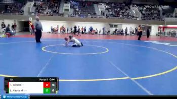 70 lbs Quarterfinals (8 Team) - LeRoy Haaland, LSH (LeSueur/Henderson) vs Trevor Wilson, Grand Rapids