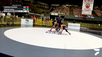 Cadet Boys Lower - 113 lbs Champ. Round 1 - Lucas Mendez vs Uriah Cruz, Team Aggression Wrestling Club