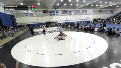 138 lbs Cons. Round 5 - Mason Wilson, Threshold Wrestling Club vs Ace Gibson, Simi Valley High School