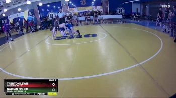 120 lbs Round 2 (8 Team) - Nathan Fisher, SOWA / HWC BLACK vs Trenton Lewis, Riverview WC