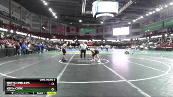 182 lbs Cons. Round 2 - Kevin Cook, Caldwell vs Tristan Phillips, Ridgevue