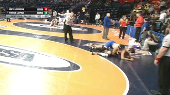 3A 165 lbs Cons. Semi - Royce Lopez, Gurnee (Warren) vs Max Herman, New Lenox (Lincoln-Way West)