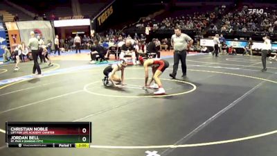 106 Class 1 lbs Semifinal - Christian Noble, Lift For Life Academy Charter vs Jordan Bell, St. Pius X (Kansas City)