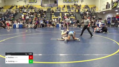 136 lbs Semifinal - Janayah Nobles, Connellsville vs Ava Golding, Kiski Area