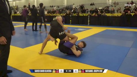 Nathaniel Joseph Cho vs Xavier David Oliveira 2024 World IBJJF Jiu-Jitsu No-Gi Championship