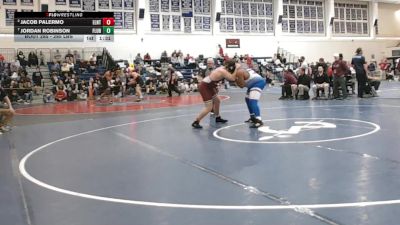 285 lbs Quarterfinal - Jacob Palermo, East Lyme/Norwich Tech vs Jordan Robinson, Fairfield Ludlowe