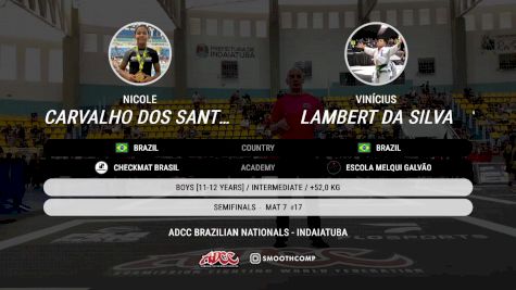 Vinícius Lambert Da Silva vs Nicole Carvalho Dos Santos 2025 ADCC Brazilian Nationals