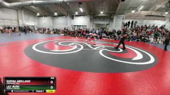 100 lbs Champ. Round 1 - Lily Bush, Moffat County vs Sophia Arellano, Cheyenne East