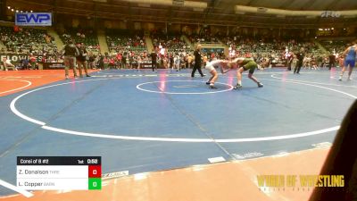 108 lbs Consi Of 8 #2 - Zachary Donalson, Threestyle vs Lucas Copper, Smittys Barn