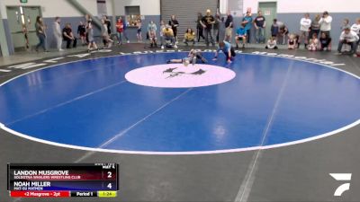 63 lbs Round 2 - Noah Miller, Mat-Su Matmen vs Landon Musgrove, Soldotna Whalers Wrestling Club