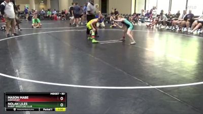 80 lbs Semifinal - Nolan Liles, Rabbit Wrestling Club vs Mason Mabe, Northport