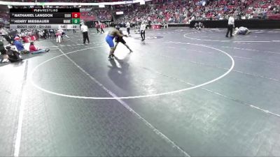 D1-285 lbs Cons. Round 2 - Henry Miesbauer, Madison West vs Nathaniel Langdon, Elkhorn Area