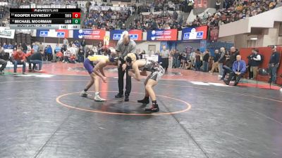 A - 144 lbs Cons. Semi - Michael Moorman, Laurel vs Kooper Kovnesky, Three Forks/Ennis