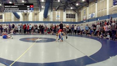 12U Boys FS - 58-63 Champ. Round 2 - Wesley Murphy, Monrovia Wrestling Club vs Wyatt Schoettle, Roncalli Wrestling Foundation