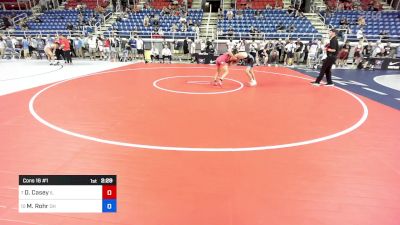 126 lbs Cons 16 #1 - Deven Casey, IL vs Mason Rohr, OH