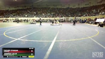 6A-157 lbs Cons. Round 1 - Andrew Lollis, Broken Arrow Hs vs Zacary O`Hagan, Choctaw