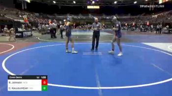 123 lbs Consolation - Charlotte Kouyoumtjian, Tmwc vs Bianca Johnson, Team Takedown