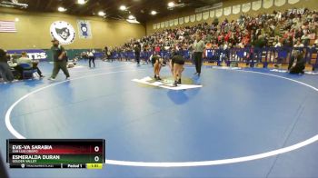 110 lbs Champ. Round 1 - Esmeralda Duran, Golden Valley vs Eve-Va Sarabia, San Luis Obispo