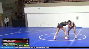 112 lbs 1st Place Match - Kailey Salazar, Selma High School Wrestling vs Christina Osorio, Dog Pound Wrestling