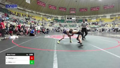 70 lbs Semifinal - Flynt Hodge, Pottsville Apache Youth Wrestling vs Jayden Otto, North DeSoto Wrestling Academy