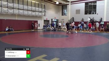 170 lbs Consi Of 8 #2 - Tre Wilfong, Charlotte Christian School vs Finn Bresnahan, Lovett