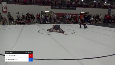 97 kg Round Of 32 - Aidan Gassel, Silverback Wrestling Club vs Dante Pallone, Western Colorado Wrestling Club