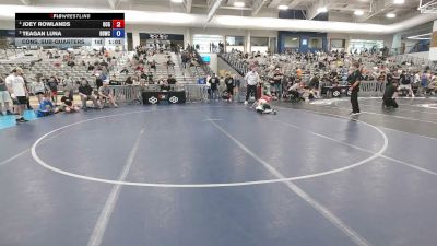 106 lbs Cons. Sub-quarters - Joey Rowlands, Ohio Crazy Goats vs Teagan Luna, Beaver Dam Wrestling Club