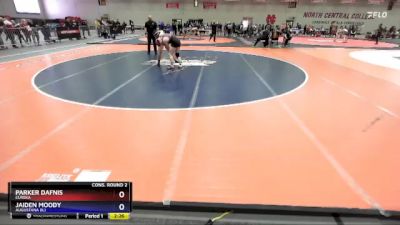 155 lbs Cons. Round 2 - Parker Dafnis, Eureka vs Jaiden Moody, Augustana (IL)