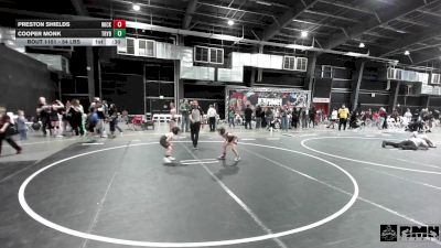 54 lbs 5th Place - Preston Shields, Wickenburg Wrestling Club vs Cooper Monk, Trybe