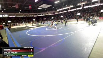 Girls 235 lbs Cons. Round 2 - Jainaya Masunu, Bellevue (Girls) vs Airianna Gilbraith, Mariner (Girls)