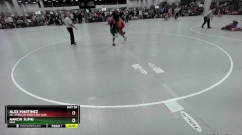 144 lbs Cons. Round 3 - Alex Martinez, All American Wrestling Club vs Aaron Sung, Ohio