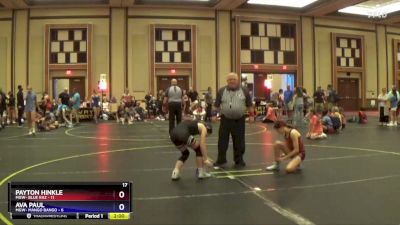 100 lbs Round 4 (10 Team) - Payton Hinkle, MGW- Blue Raz vs Ava Paul, MGW- Mango Bango