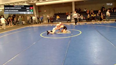 133 lbs Quarterfinal - Luke Schroeder, Western Wyoming College vs Jacob Christianson, Mary