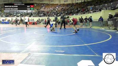 108 lbs Round Of 32 - Braylin Slover, Tuttle vs Cache Williams, Team Choctaw