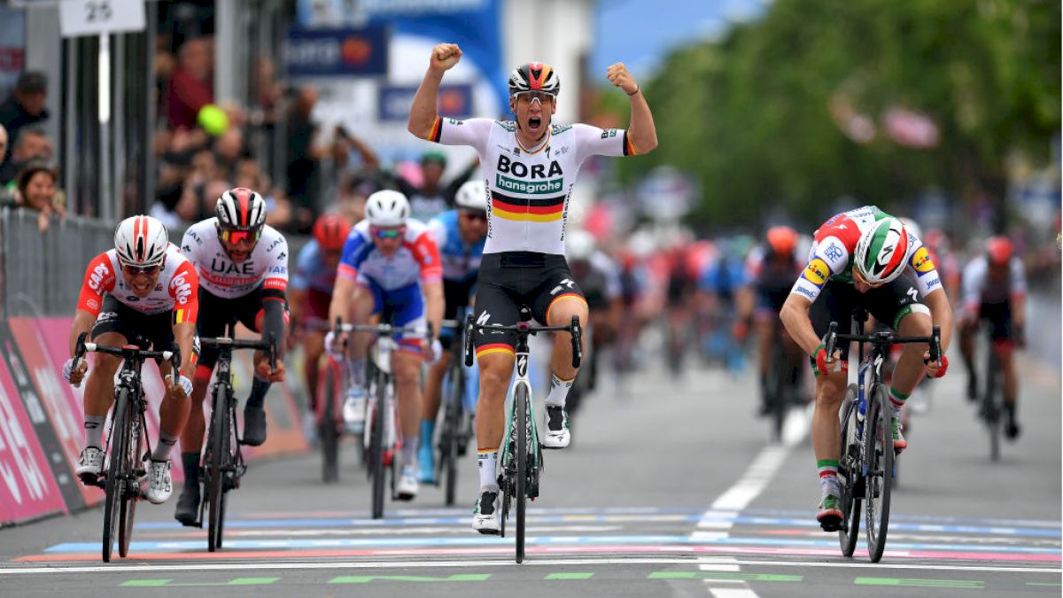 Ackermann Stuns Viviani For Giro Stage Two Win