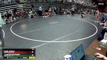 120 lbs Round 5 (6 Team) - Sage Steele, Iowa USA Red vs Landon Baumann, Indiana Blue