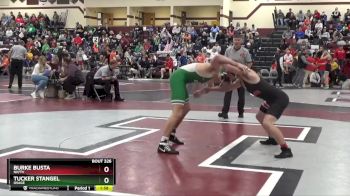 157 lbs Round 2 - Tucker Stangel, Osage vs Burke Busta, NH/TV