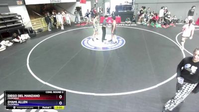 165 lbs Cons. Round 2 - Diego Del Manzano, California vs Dyami Allen, California